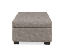 Load image into Gallery viewer, Mirak Storage Ottoman - Light Brown
